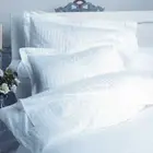 Full / Queen White Striped 1500 Thread Count 5 Pc Duvet Set 100% Egyptian Cotton