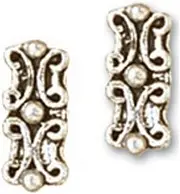 [Blue Moon Beads] Blue Moon Plated Metal 2-Hole Spacer Bars, 16/Pkg, Silver