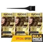 Syoss Oleo Intense 6-80 Hazelnut Blond Ammonia Free Hair Color Bulk Deal 3-Pack
