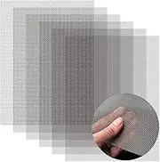 6 Pcs Stainless Steel Woven Wire Mesh Never Rust,for DIY Projects,Filter Mesh,Garden,Air Vent Mesh 11.8"X8.2"(300X 210mm),Heat Resisting Screen, 1mm Hole 20 Mesh Easy to Cut Filter Mesh,Garden