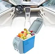 7.5l Car Refrigerator, Mini Portable Car Fridge Car Cooler, Strap Cup Holder Design, Small Fridge, Skincare Fridge, For Warmer And Cooler Dual Use Refrigerator For Car Rv Camping Home Use