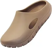 [LHXYUO] Women and Men Garden Clogs, Arch Support Sandals Non-Slip Waterproof Mules Shoes, Slip-on Slides Outdoor Slippers