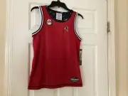 AND1 Youth Boy's XL Red Reversible Basketball Jersey Tank NWT
