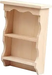 1:12 Scale Miniature Furniture Wooden Mini Wall Shelf for Mini House Decor Creative Landscaping