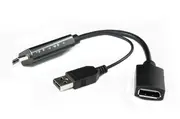 High Qualtiy HDMI (Source , input ) to DP (Display port, output, monitor etc ..) converter Cable with USB power Support 4K X 2K