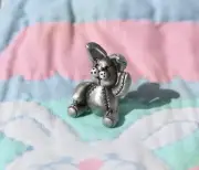 Lead Free Pewter Stuffed Rabbit Figurine game piece Gift Hastings Pewter NEW