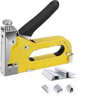 Heavy Duty 3-in-1 Staple Gun with 600 Staples, Manual Nail Gun,Upholstery Stapler for Wood, Furniture, Carpet, Carpentry, DIY, Wire, Decoration, Craft, Fixing Material
