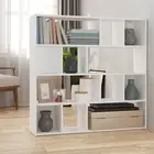 Bookcase Room Divider Storage Display Rack Bookshelf Engineered Wood vidaXL