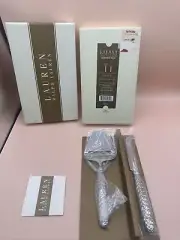 Lauren Ralph Lauren Equestrian Braid Cheese Knife Set Of 2 18/10 Stainless Steel