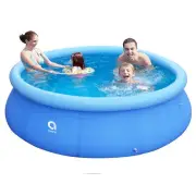 Inflatable Top Ring Swimming Pools for Adults Outdoor Easy to Set Kids, Kiddi...
