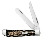 Case XX Knife Mini Trapper 'We the People' Natural Bone AWTC07WP Pocket Knives
