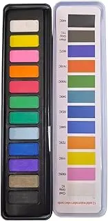 Perfeclan Watercolor Paint Set with Brush,Water Color Paint Set Gift 12 Color Watercolor Painting Kit for Hobbyists Artists Classroom
