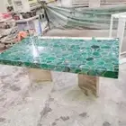 Green Agate Stones Countertop, Agate Natural Stones Coffee Tabletop, Agate table