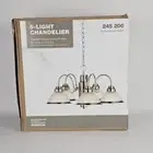 Traditional Five Light Chandelier-Brushed Nickel Finish - Chandelier -Home Depot