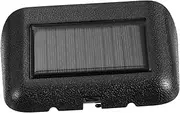 Clock Car Vehicle Electronic Timer Auto Solar Black Abs