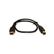 1.50ft USB 2.0 Computer Cable Type A Male to Type B Male - Black