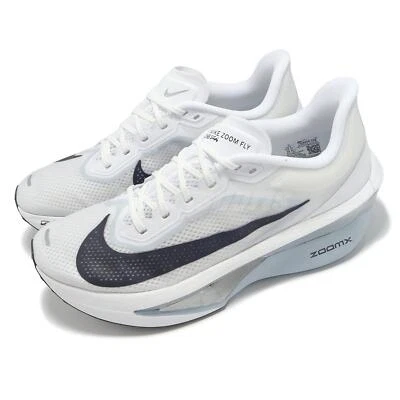 Nike Zoom Fly 6 White Pure Platinum Obsidian Men Road Running Shoes FN8454-104