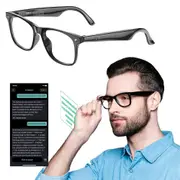 AI Translator Smart Glasses 134 Languages Open Ear Sound with Mic and Speakers