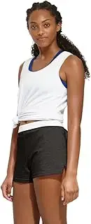 [Soffe] Junior Casual Shorts with V Notch Foldover Elastic Waist