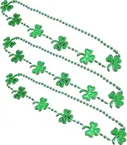 ifundom 3pcs Necklace Shamrock Pendants St. Patrick s Day Decoration Costume Necklace St. Patricks Day Neck Chain St. Patricks Day Necklaces Festival Necklaces Green Plastic