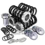 HONDA SCALE ADJUSTABLE 1"-4" LOWERING SUSPENSION BLACK COILOVER COIL OVER SPRING