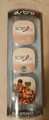 Rare Astro A40 Speaker Tags - Street Fighter BCRF Breast Cancer