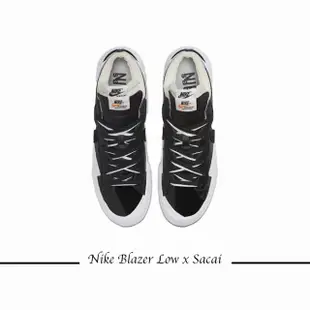 【NIKE 耐吉】Blazer Low x Sacai 黑白 男鞋 女鞋 聯名 男女段 DM6443-001