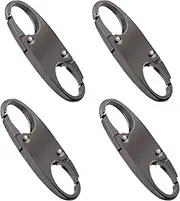 [ALLGAYER] Zipper Clips Anti Theft Deterrent, 4Pcs Small Zipper Pull Locks Mini Snap S Hooks, Mini Snap Hooks for Luggage Locks, for Backpacks, Camping, Fishing, Traveling, Outdoor Sports