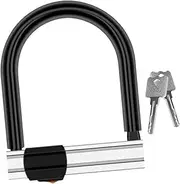 Frediuo U Shape Lock for Bikes with Keys, Heavy Duty and Waterproof Design for Tricycle Security