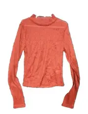 Brit & Bri Shirt Women's M Medium High Neck Long Sleeve Cropped Blouse NEW NWT