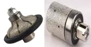 1 1/4" Ogee Bullnose router bit 1 1/2" sink hole grinding drum granite concrete