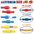 100X Spade Insulated Splice Crimp Terminals Kit Cable Electrical Wire Connectors
