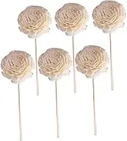 6Pcs Aroma Diffuser Sticks Elegant Artificial Flower Sticks for Home Decor Versatile Accessory for Diffusers Living Bedroom Office Yoga and Charming
