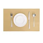 Waffle Stripe Placemats 4pcs Set Heat Insulated Resistant Spot Clean Machine