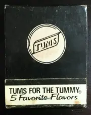 Tums Antacid Vintage Medicine Advertising Matchbook