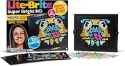 Lite-Brite LED Max! Super Bright HD Lite-Brite - Incudes 325 Pegs, 12 Design Templates, Sleek Round Frame - Great Boys/Girls Ages 4 Years and Older!