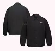YONEX 24F/W Unisex Coach Jacket Badminton Sports Jacket Top Black NWT 243JJ006U