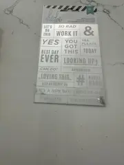 Heidi Swapp Word Stickers ~20 Phrases ~You Got This Can Do Favorite Scrapbooking