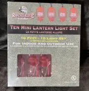 10' String Lights Set Mini LANTERNS INDOOR OUTDOOR Sealed Rivers Edge camp