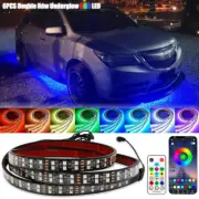 6PCS RGB Double Row Underglow Dream Color LED Light Strip CHASING For Acura MDX