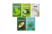 The Saem Natural Mask Pack 1 sheet (choose 1 of 5 types: Centellaria, Cucumber, Rice, Avocados, and Tea Tree)