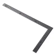 Stainless Steel 15x30cm 90 Degree Metric Try Mitre Square Ruler Scale