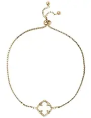 [Mocha] Delaney Baroque Pearl Bracelet in Light Gold