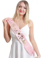 Bride Tribe Pink and Gold Hens Party Sash