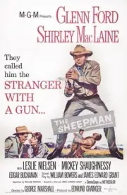 The Sheepman poster Glenn Ford Glenn Ford Shirley MacLaine on 1958 Old Photo