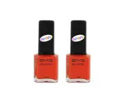 2x BYS Neons Neon Fire Nail Polish Enamel Lacquer Quick Drying Colour 14ml Oange