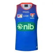 NRL 2025 Training Singlet - Newcastle Knights - Royal/Red - Adult