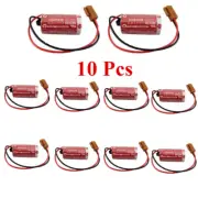 10pcs ER17/33 3.6V Battery with plug Industrial Control PLC Battery for Maxell