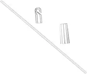 COOLHIYA Venetian Blind Rod 24" Vertical Blind Wand Replacement with Hook for Window Blinds Brackets Window Blind Replacement Blind 24 Inches Handle Blinds Wand Mini Blinds Blind Wand Pp