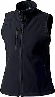 [Russell Athletic] Russell Ladies/Womens Soft Shell Breathable Gilet Jacket (UK Size: M) (Black)